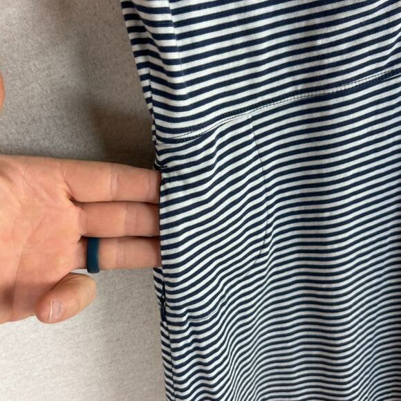 Toad & Co Womens Rosemarie Striped Dress Size S Sustainable Organic Cotton Vneck - Picture 4 of 11